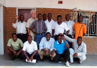Liwonde, Malawi Baptist College Class with teacher James Statham